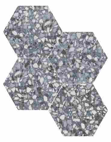 Керамогранит SIX Terazzo Blue 23x27