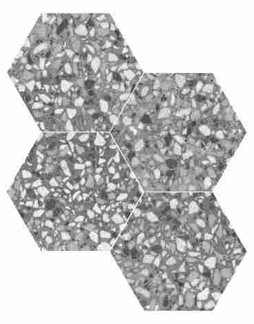 Керамогранит SIX Terazzo Grey 23x27