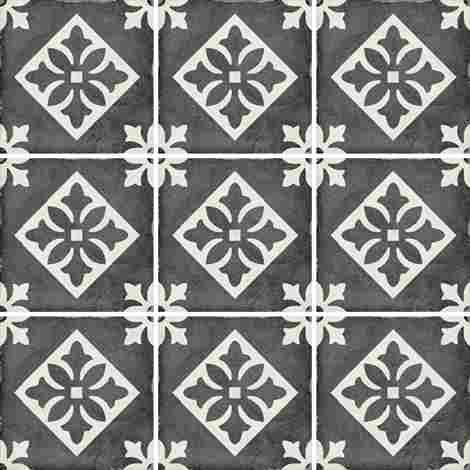 Декор Art Nouveau Padua Black 20x20 фото 2
