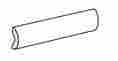 Бордюр Village Pencil Bullnose White 3x20