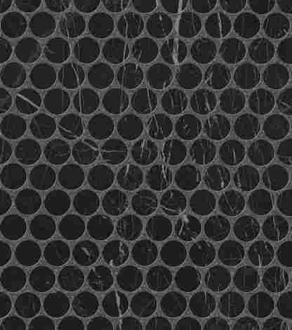 Мозаика Roma Diamond Nero Reale Round Mosaico 2,2х2,2