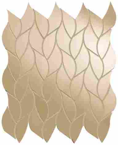 Мозаика Roma Gold Onice Miele Leaves Mosaico Brillante