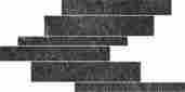 Декор Walks Black Modulo Listello Sfalsato Naturale 21x40
