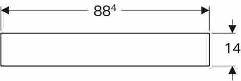 Geberit Citterio 88,4х58,4 Зеркало с подсветкой, Серо-коричневый фото 2