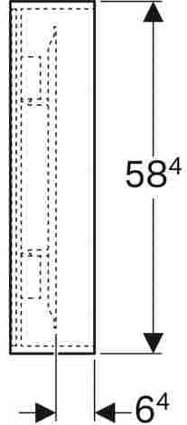 Geberit Citterio 88,4х58,4 Зеркало с подсветкой, Серо-коричневый фото 4