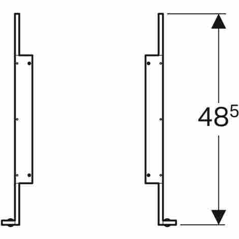 Geberit Citterio Комплект ножек, шампань фото 3
