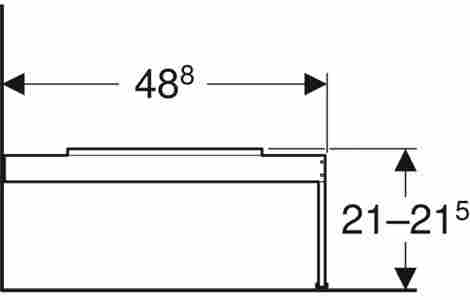 Geberit Citterio Комплект ножек, шампань фото 4