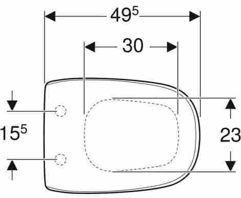 Geberit Citterio Крышка-сиденье дюропласт плавное опускание фото 3