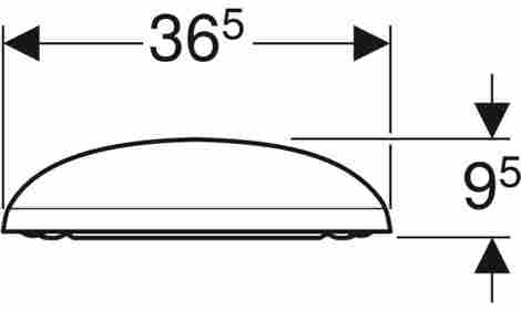 Geberit Citterio Крышка-сиденье дюропласт плавное опускание фото 4