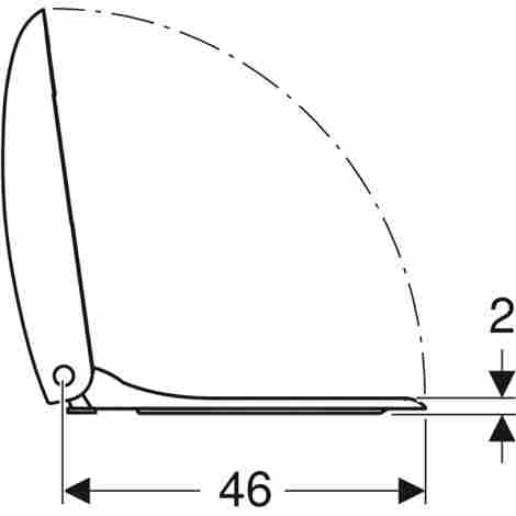Geberit Citterio Крышка-сиденье дюропласт плавное опускание фото 5