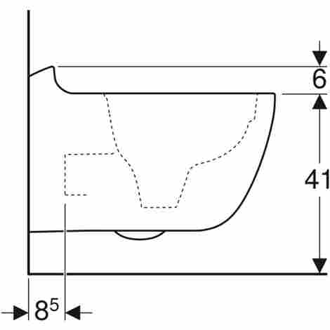Geberit Citterio Rimfree Унитаз подвесной безободковый фото 4