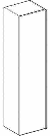 Geberit Citterio Шкаф-пенал подвесной, темный дуб фото 3