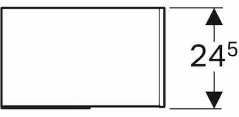 Geberit Citterio Стеллаж подвесной с зеркалом,серо-коричневый дуб фото 4