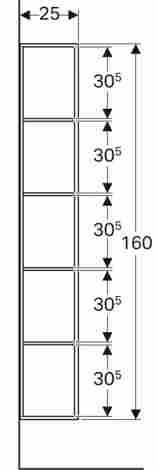 Geberit Citterio Стеллаж подвесной с зеркалом,серо-коричневый дуб фото 6