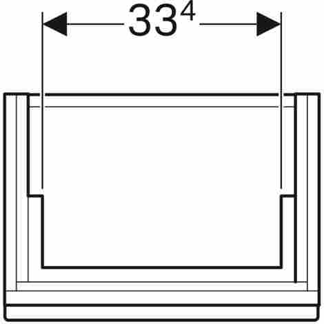 Geberit Citterio Тумба под раковину Citterio 45 см, подвесная, светлый дуб фото 2