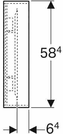 Geberit Citterio Зеркало с подсветкой и полкой, Серо-коричневый фото 4
