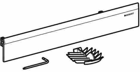 Geberit Декоративный комплект для водоотвода в стене, облицовка из пластика (альпийский белый) фото 2