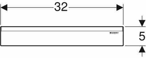 Geberit Декоративный комплект для водоотвода в стене, облицовка из пластика (альпийский белый) фото 3