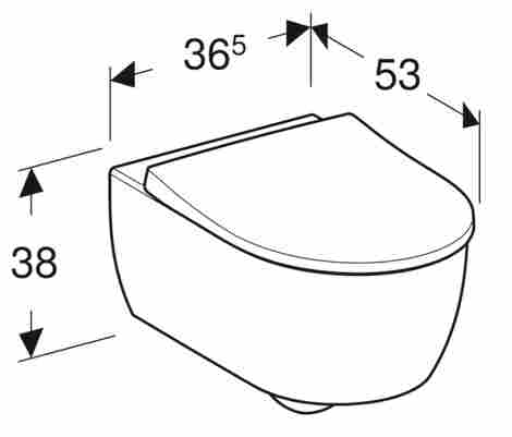 Geberit Icon Комплект подвесного безободкового унитаза с инсталляцией Sigma Платтенбау и сиденьем плавное опускание фото 2
