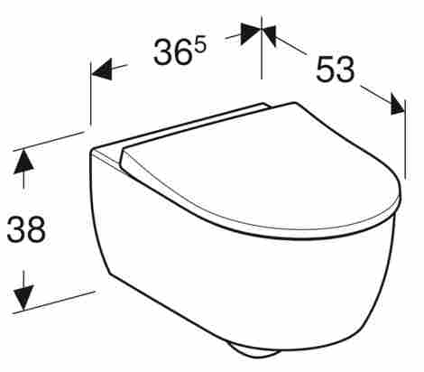 Geberit Icon Комплект подвесного безободкового унитаза с инсталляцией Sigma, сиденьем плавное опускание, клавишей Sigma 30 белый матовый фото 2
