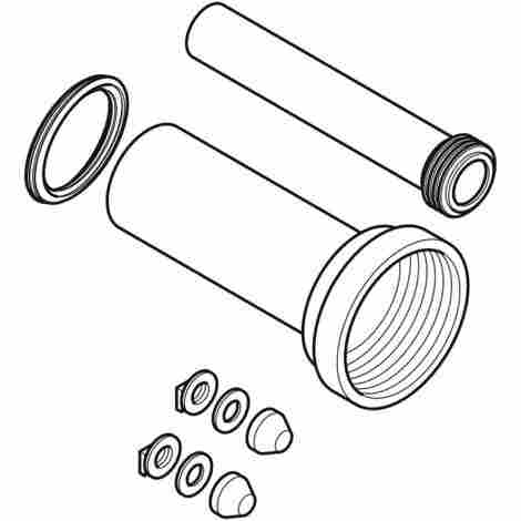 Geberit Комплект для подключения для подвесного унитаза, длина 26,5 см фото 2