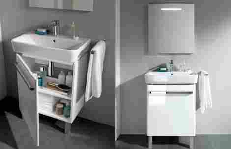 Geberit Renova Compact 55х37 Раковина подвесная/встраиваемая с отверстием под смеситель фото 6
