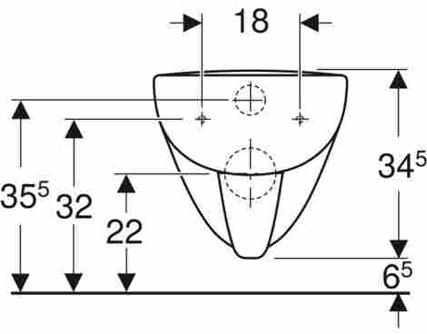 Geberit Renova Plan Rimfree Унитаз подвесной безободковый фото 3