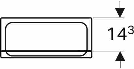 Geberit Renova Plan Шкаф настенный, Белый глянцевый фото 2