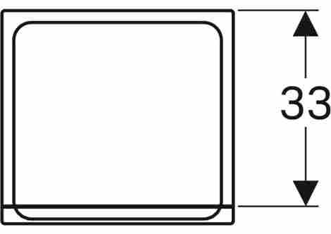 Geberit Renova Plan Шкаф настенный с выдвижным ящиком, Белый глянцевый фото 2