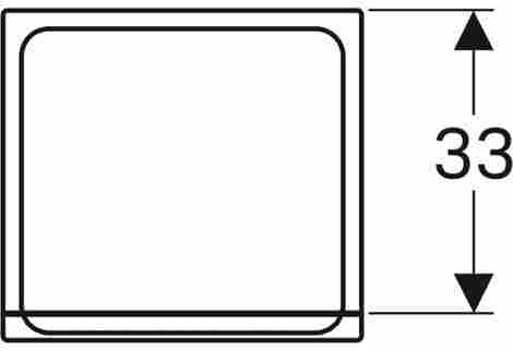 Geberit Renova Plan Шкаф настенный с выдвижным ящиком, Вяз ламинированный фото 2