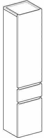 Geberit Renova Plan Шкаф-пенал подвесной, белый фото 2