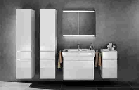 Geberit Renova Plan Шкаф-пенал подвесной, белый фото 6