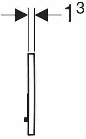 Geberit Sigma 01 Двойная кнопка слива (гальванизированная латунь) фото 3