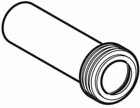 Geberit Удлинитель колена смыва с манжетой, материал PE фото 2