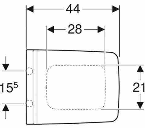 Geberit Xeno-2 Крышка-сиденье дюропласт плавное опускание фото 2