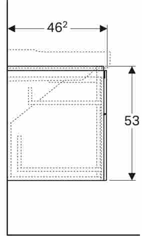 Geberit Xeno-2 Тумба под раковину 120 см, с четырьмя выдвижными ящиками, белый глянцевый фото 5