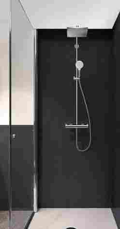 Hansgrohe Crometta E Showerpipe 240 1jet EcoSmart душевой гарнитур термостатический, настенный с ручным и верхним душем 27281000 фото 3