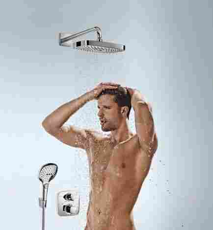 Hansgrohe Ecostat E смеситель для душа встраиваемый, термостатический, внешняя часть, с переключателем 15708000 фото 3