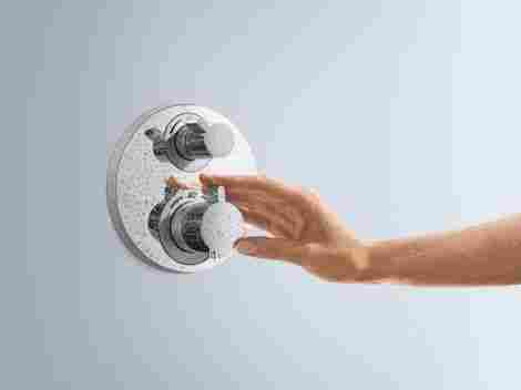 Hansgrohe Ecostat S смеситель для душа встраиваемый, термостатический, внешняя часть, с переключателем СМ 15757000 фото 3