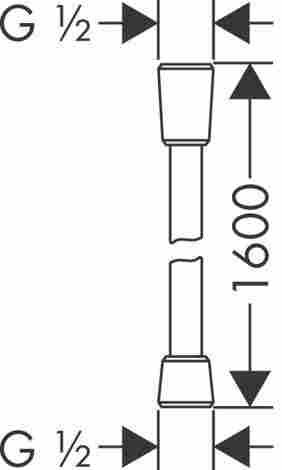 Hansgrohe Isiflex Душевой шланг 160 см 28276000 фото 2