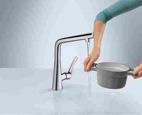 Hansgrohe Metris Select 320 смеситель для кухни, однорычажный 14883000 фото 3