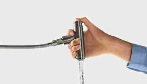 Hansgrohe Metris Select 320 смеситель для кухни с выдвижным изливом 14884800/Сталь фото 3