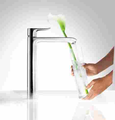 Hansgrohe Metris Смеситель для раковины высокий, однорычажный, с донным клапаном 31082000 фото 3