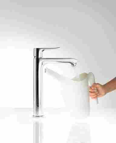 Hansgrohe Metris Смеситель для раковины высокий, однорычажный, с донным клапаном 31183000 фото 3