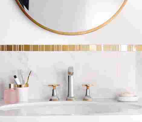 Hansgrohe Metropol Classic Смеситель для раковины, на 3 отверстия, хром/золото 31307090 фото 3