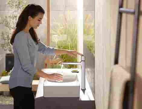 Hansgrohe Metropol Select Смеситель для раковины высокий, однорычажный, с донным клапаном 32572000 фото 3