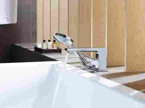 Hansgrohe Metropol смеситель на борт ванны на 3 отверстия, с рукояткой-петлей 74550000 фото 3