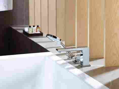 Hansgrohe Metropol смеситель на борт ванны на 3 отверстия, с рычажной рукояткой 32550000 фото 3