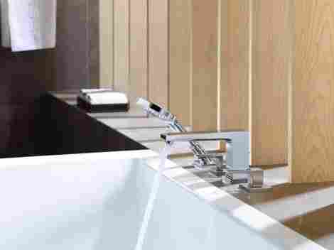 Hansgrohe Metropol смеситель на борт ванны на 4 отверстия, с рукояткой-петлей 74552000 фото 3