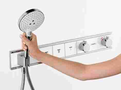 Hansgrohe RainSelect смеситель для душа встраиваемый с 4-мя конопками, термостатический, внешняя часть/Белый 15357400 фото 5